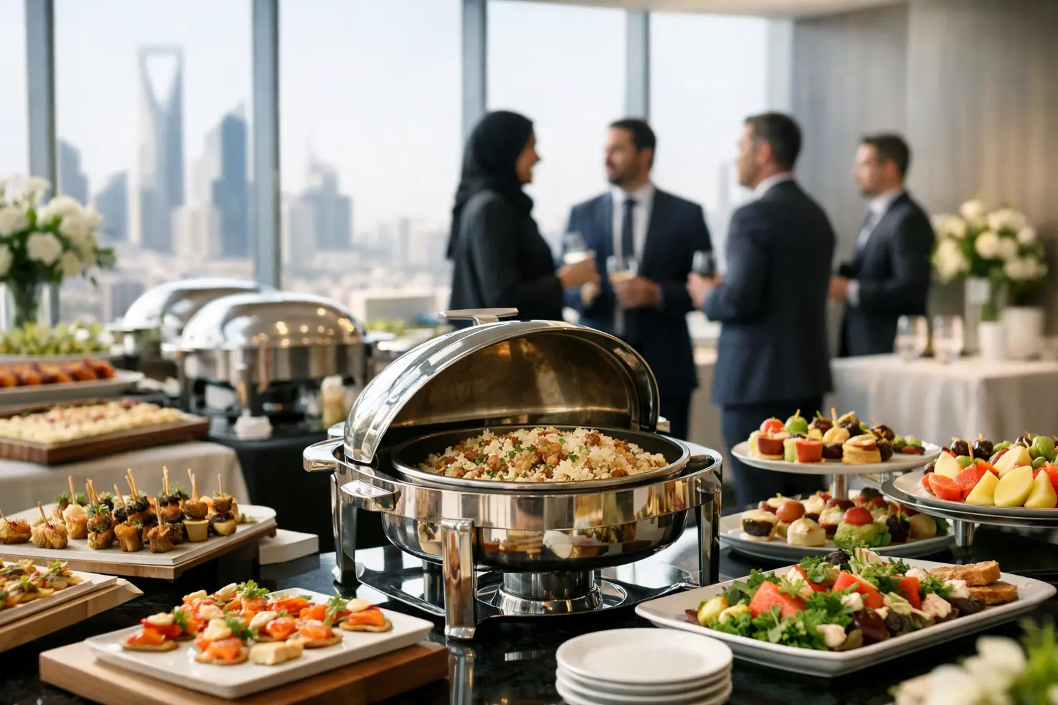 بوفيه مفتوح الرياض لضيافة مؤسسية تليق بحدثك